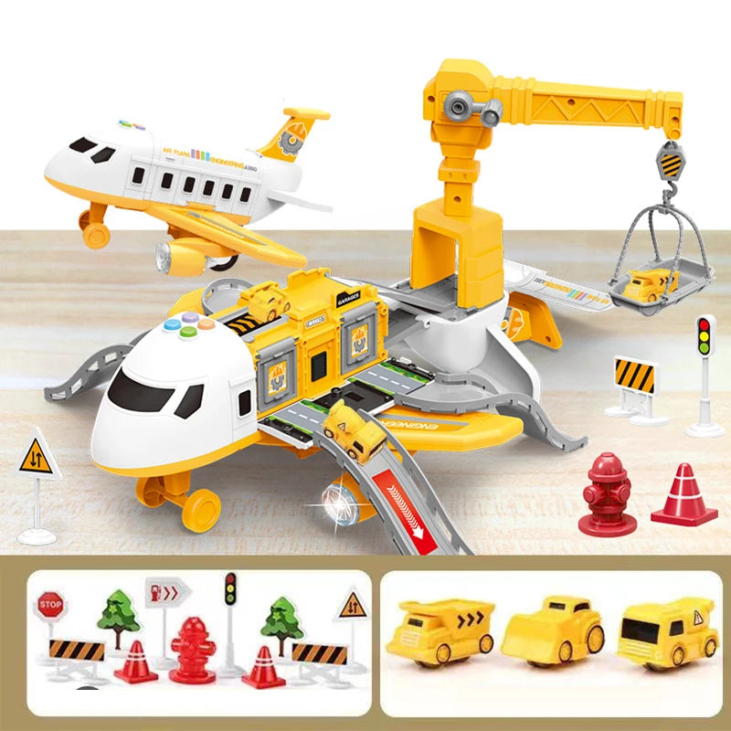 InertiaPlay Music Passenger Plane Toy for Kids ATHLEXES