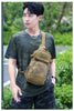 Tactical Sling Shoulder Bags Waterproof Night Reflective Strip Pack EDC Molle Chest Bag 10L Capacity Black ATHLEXES