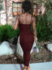 Chic Summer Backless Bodycon Dress ATHLEXES