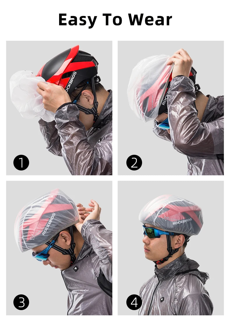 ROCKBROS Waterproof Helmet Rain Cover for Cycling ATHLEXES