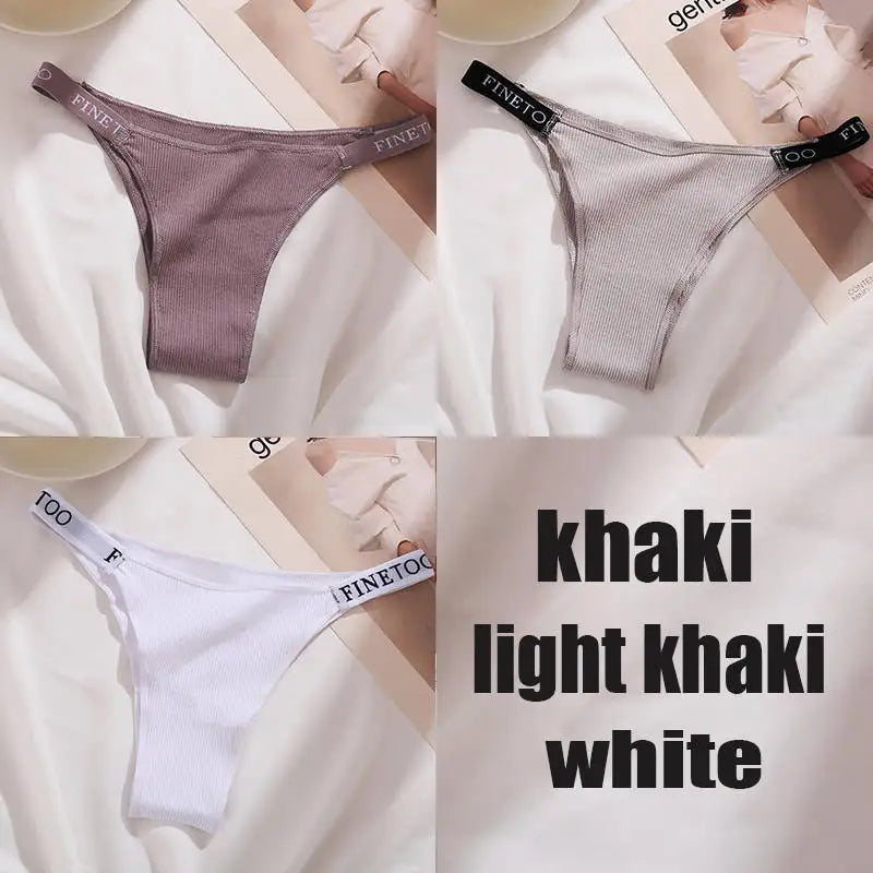 3PCS/Set Cotton Panties Briefs Women Underpants Sexy Lingerie ATHLEXES