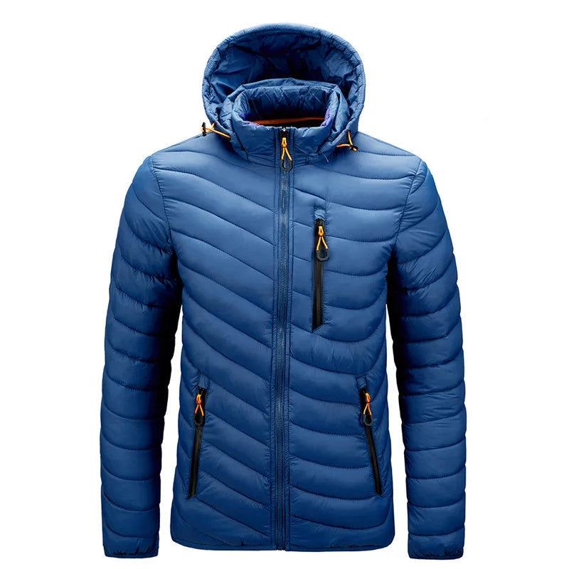 CHAIFENKO Men's Stylish Waterproof Hooded Jacket 2024 ATHLEXES