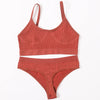 Women Seamless Bras Panties Set Sports Crop Top Briefs ATHLEXES