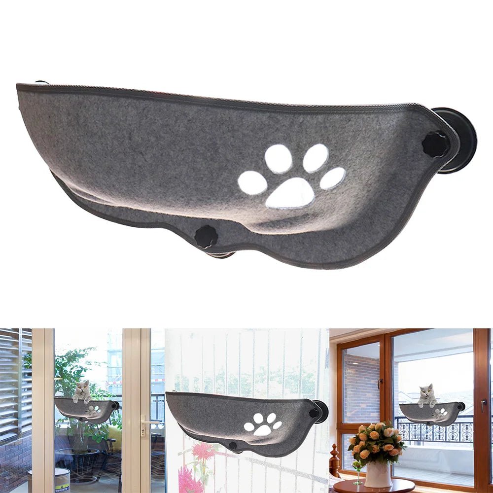 Cat Window Hammock With Strong Suction Cups Pet Kitty Hanging Sleeping Bed Storage For Pet Warm Ferret Cage Cat Shelf Seat Beds ATHLEXES