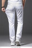 Classic White Slim Fit Stretch Jeans for Men ATHLEXES