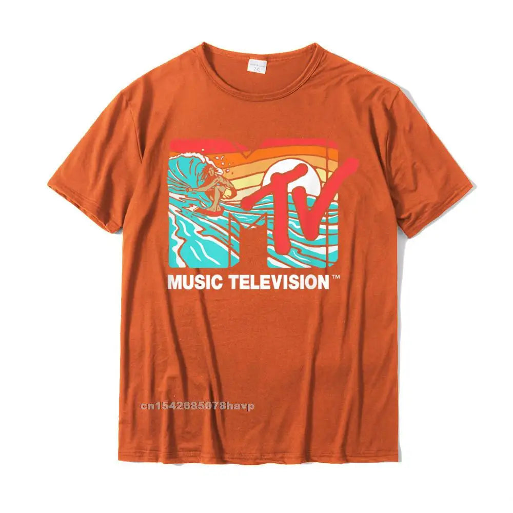 Mademark X MTV Surfer Logo Retro Graphic T-Shirt - Catch A Wave ATHLEXES