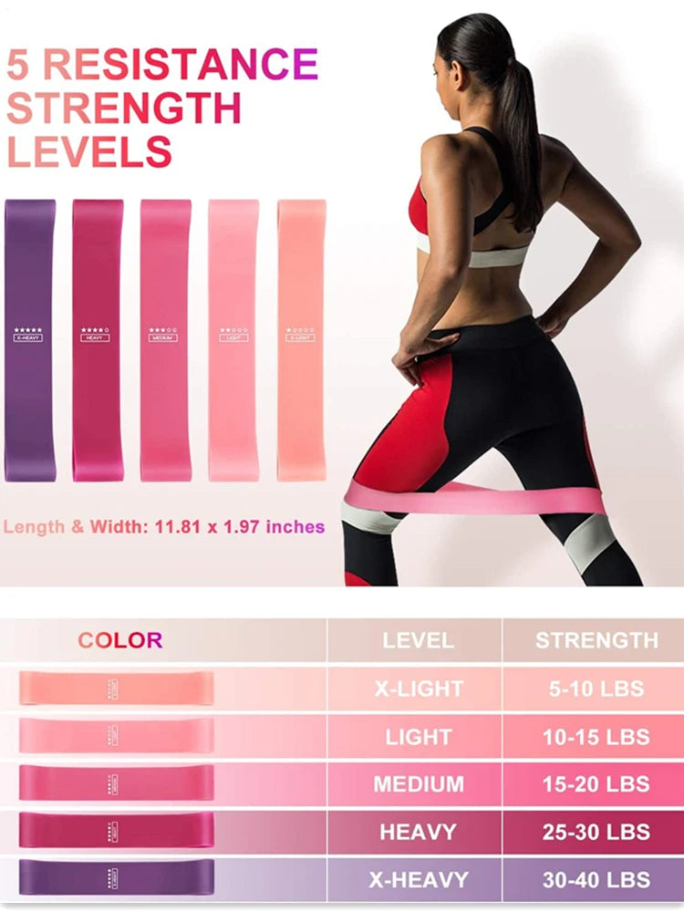 Premium Resistance Bands Set with Door Anchor & Straps ATHLEXES