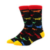 2024 Hiphop Funny Animal Dress Socks for Men - Flamingo & Penguin ATHLEXES
