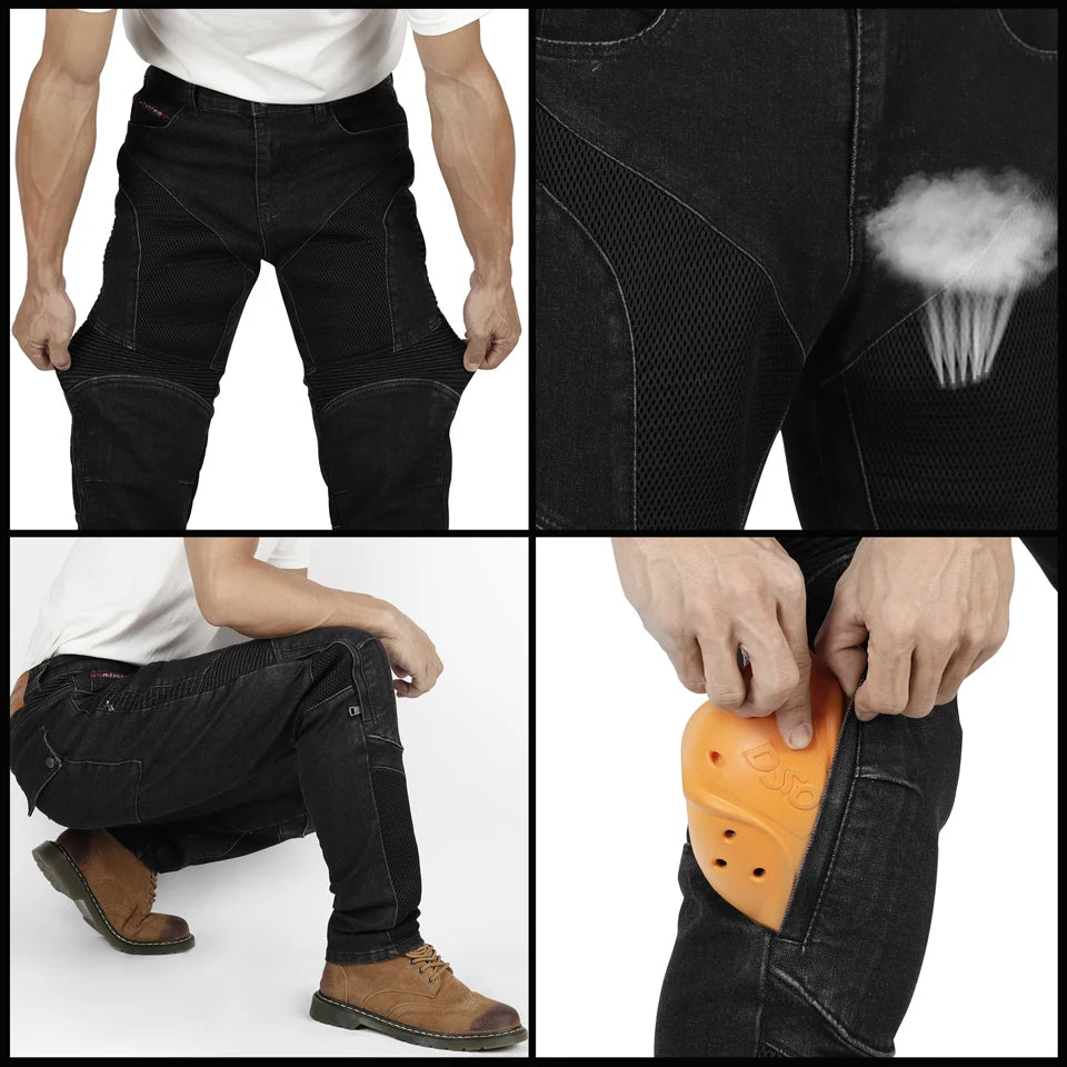 BreezeGuard Breathable Motorcycle Jeans ATHLEXES