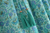 Bohemian Floral Ruffle Hem Midi Skirt ATHLEXES