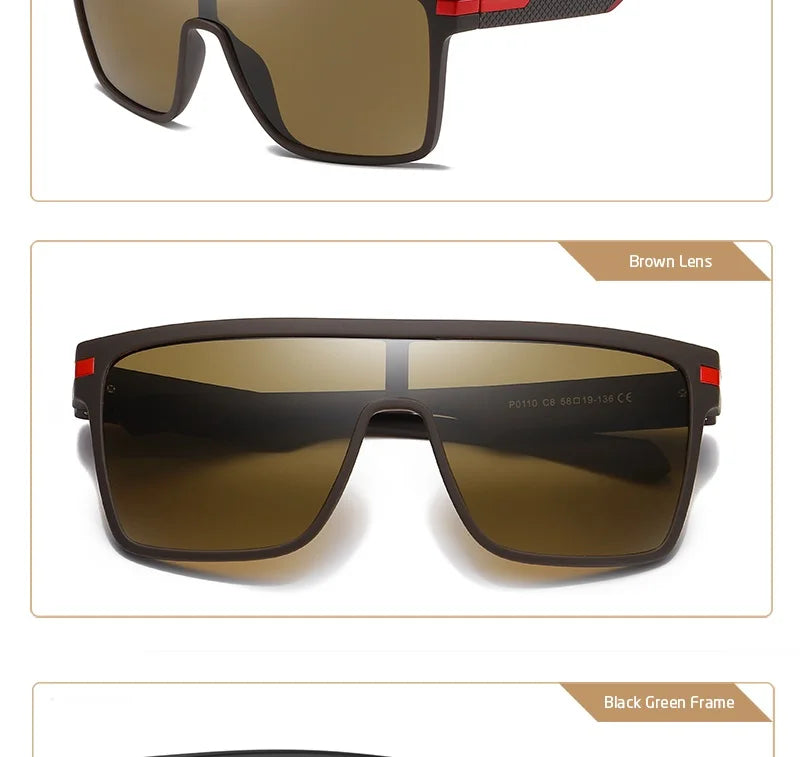 Crixalis Men's Polarized Square Sunglasses ATHLEXES