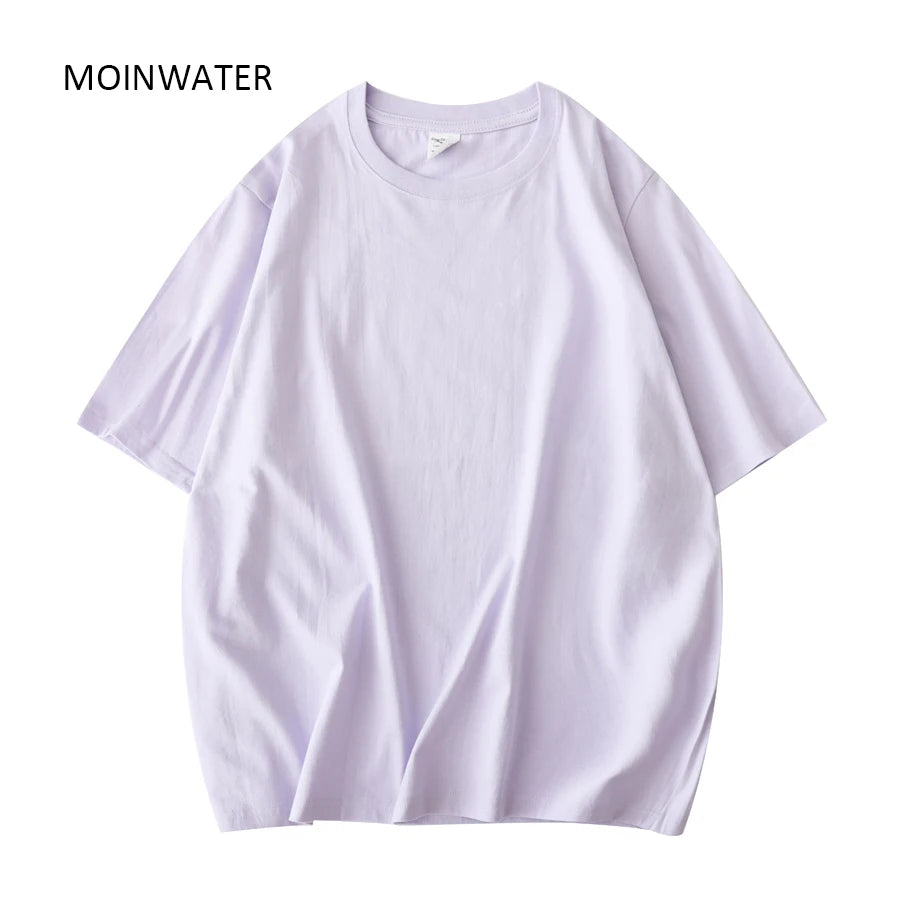 MOINWATER Women's Khaki Cotton Short Sleeve Tee for Summer ATHLEXES
