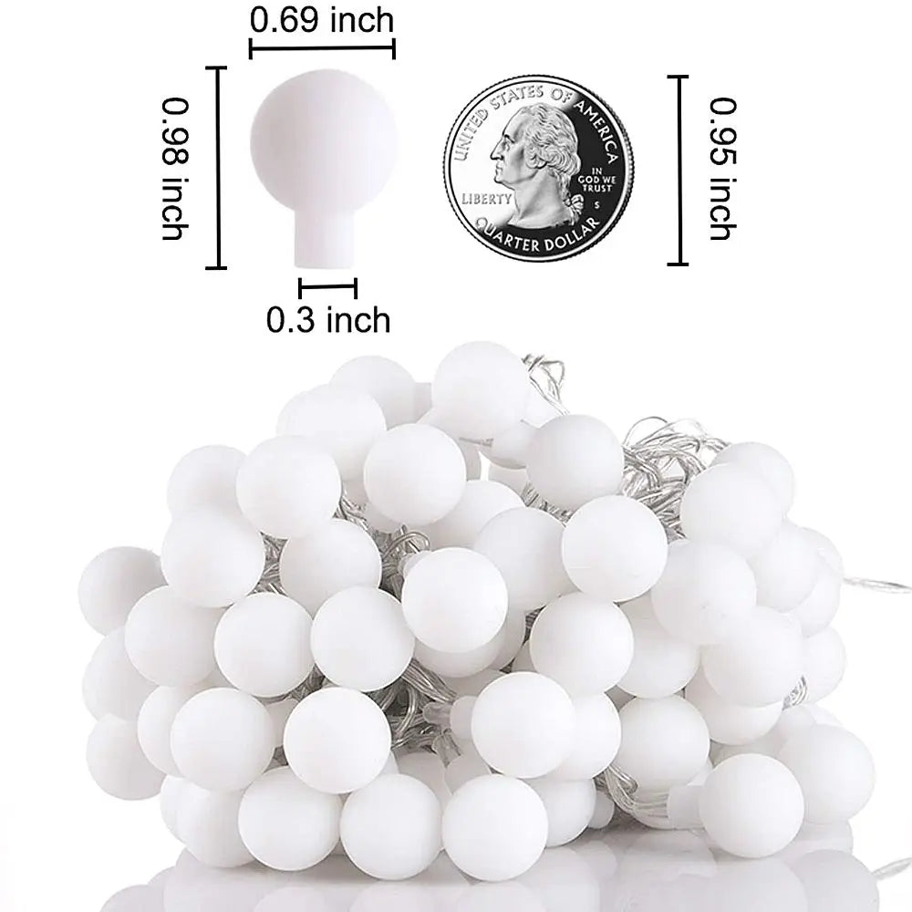 Luminous USB LED Ball Garland Fairy Lights ATHLEXES