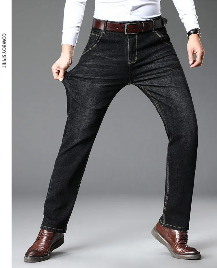 Blue Stretch Jeans & Black Denim Casual Trousers ATHLEXES