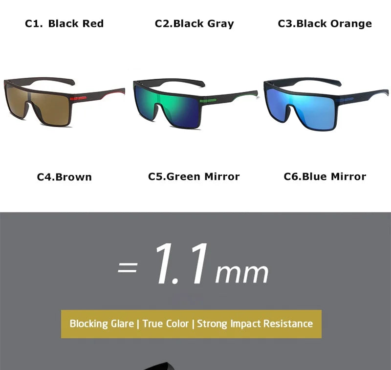 Crixalis Men's Polarized Square Sunglasses ATHLEXES