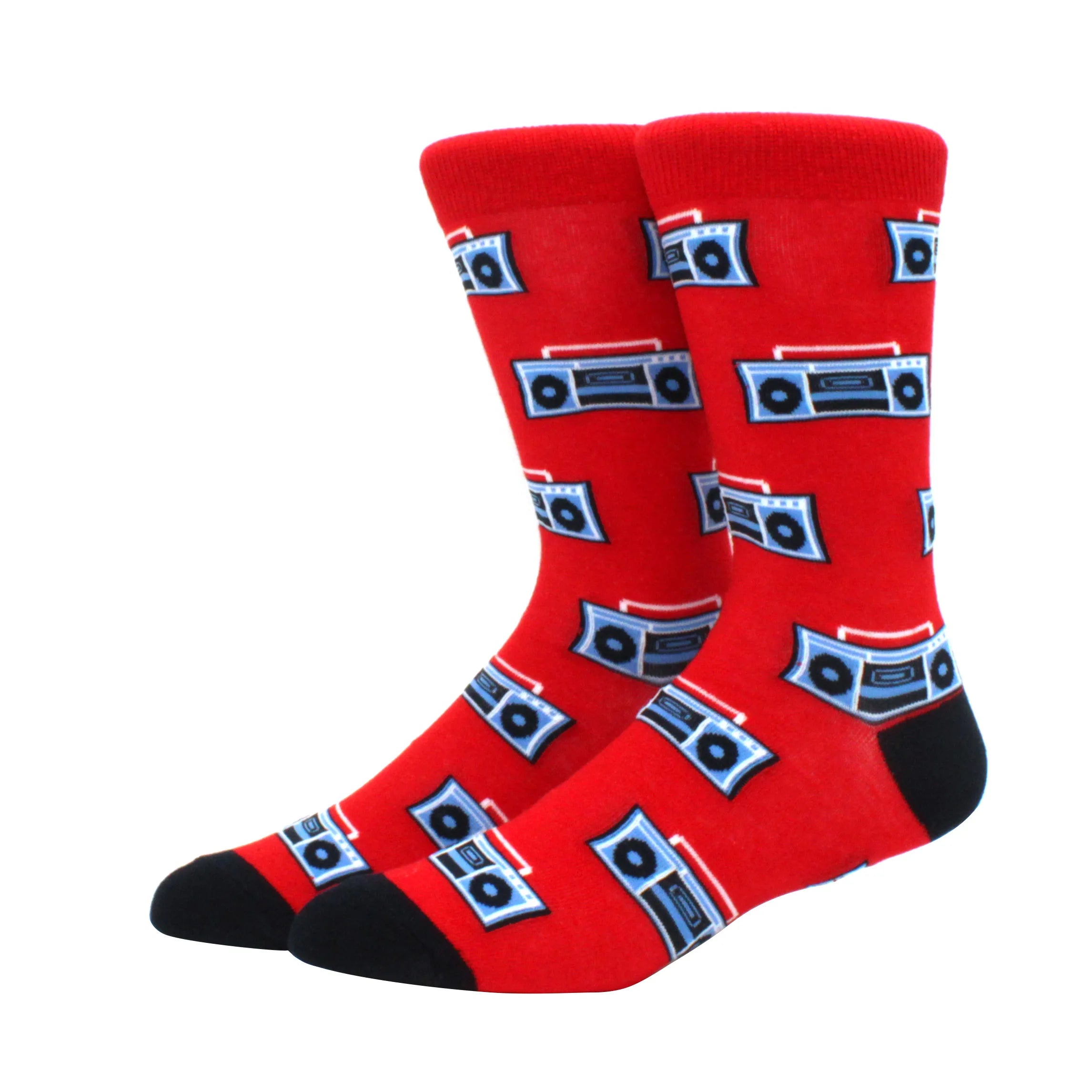 2024 Hiphop Funny Animal Dress Socks for Men - Flamingo & Penguin ATHLEXES