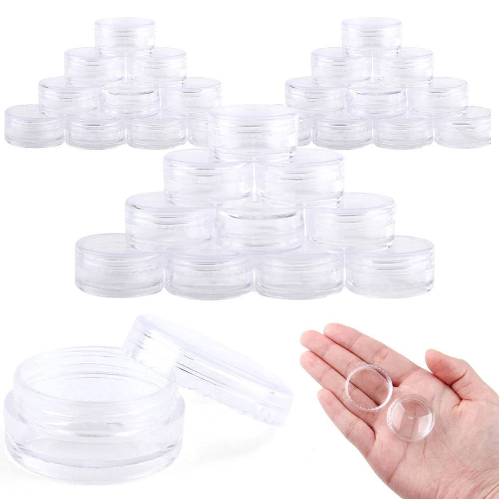 Premium Acrylic Makeup Storage Jars Set ATHLEXES