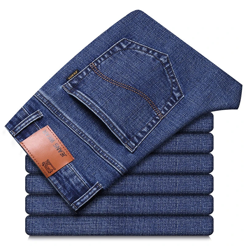 Blue Comfort Stretch Jeans for Men ATHLEXES