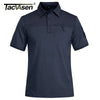 TACVASEN Men's Outdoor Polo Shirt with 2 Zipper Pockets ATHLEXES