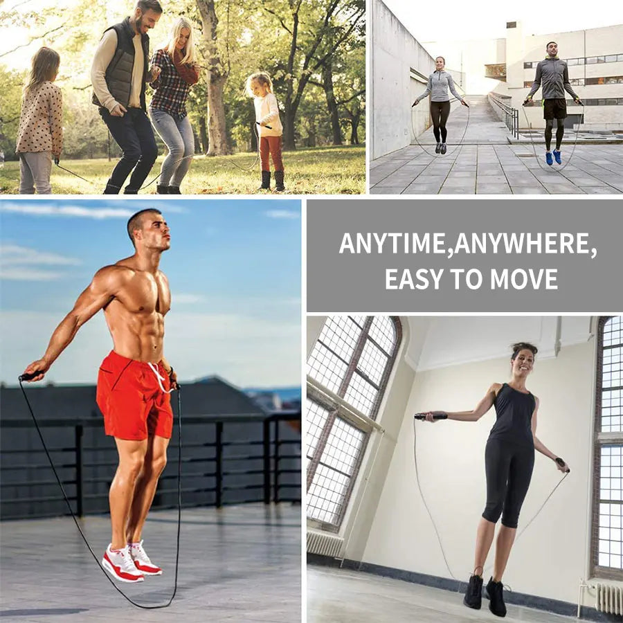 VelocityPro Adjustable Speed Jump Rope Fitness Gear ATHLEXES
