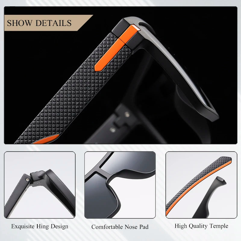Crixalis Men's Polarized Square Sunglasses ATHLEXES