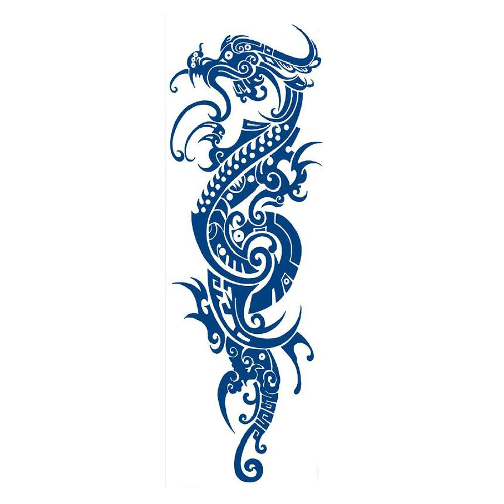Blue Totem Waterproof Full Arm Tattoo Sleeve ATHLEXES