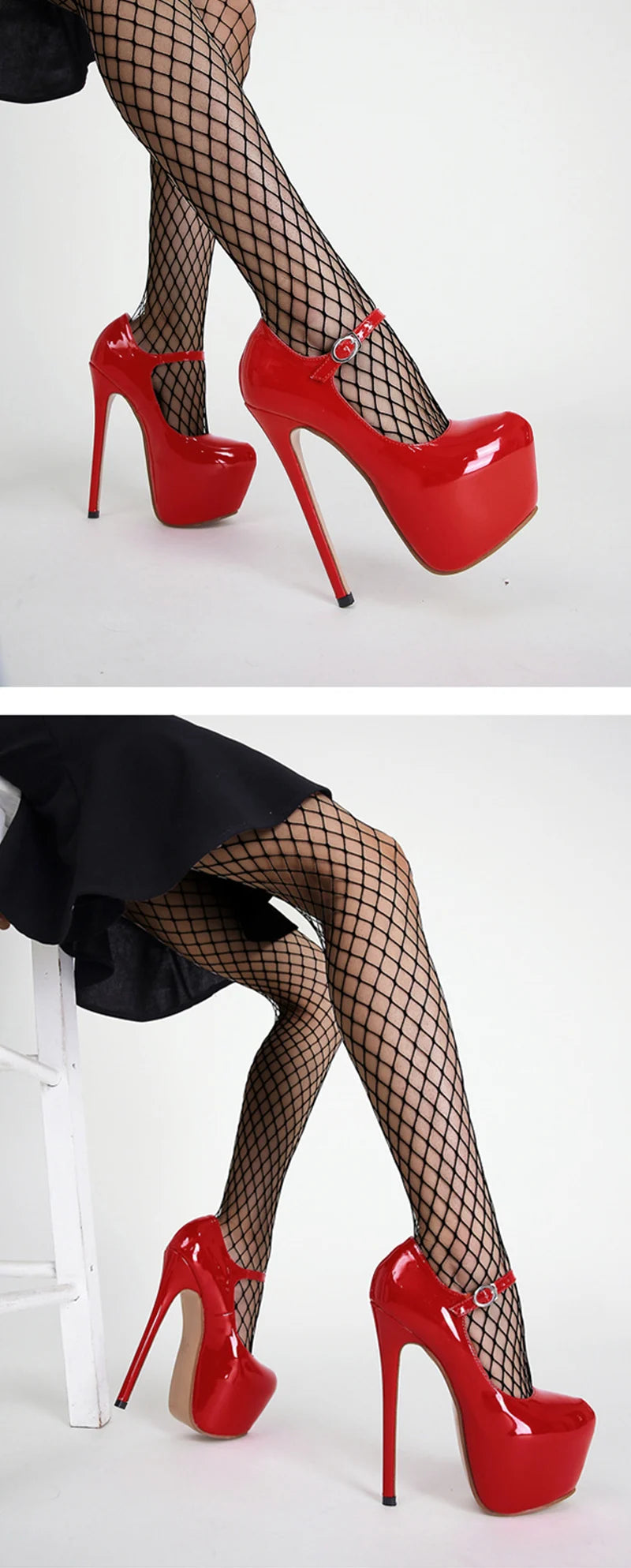Seductive Red 17cm High Heels Party Pumps ATHLEXES