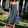 Elegant Cotton Summer Maxi Dress for Women ATHLEXES