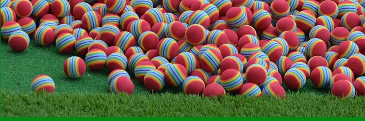 Rainbow Foam Golf Practice Balls Set ATHLEXES