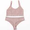 Women Seamless Bras Panties Set Sports Crop Top Briefs ATHLEXES