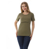 NurtureNest Stylish Nursing T-Shirt for Moms ATHLEXES