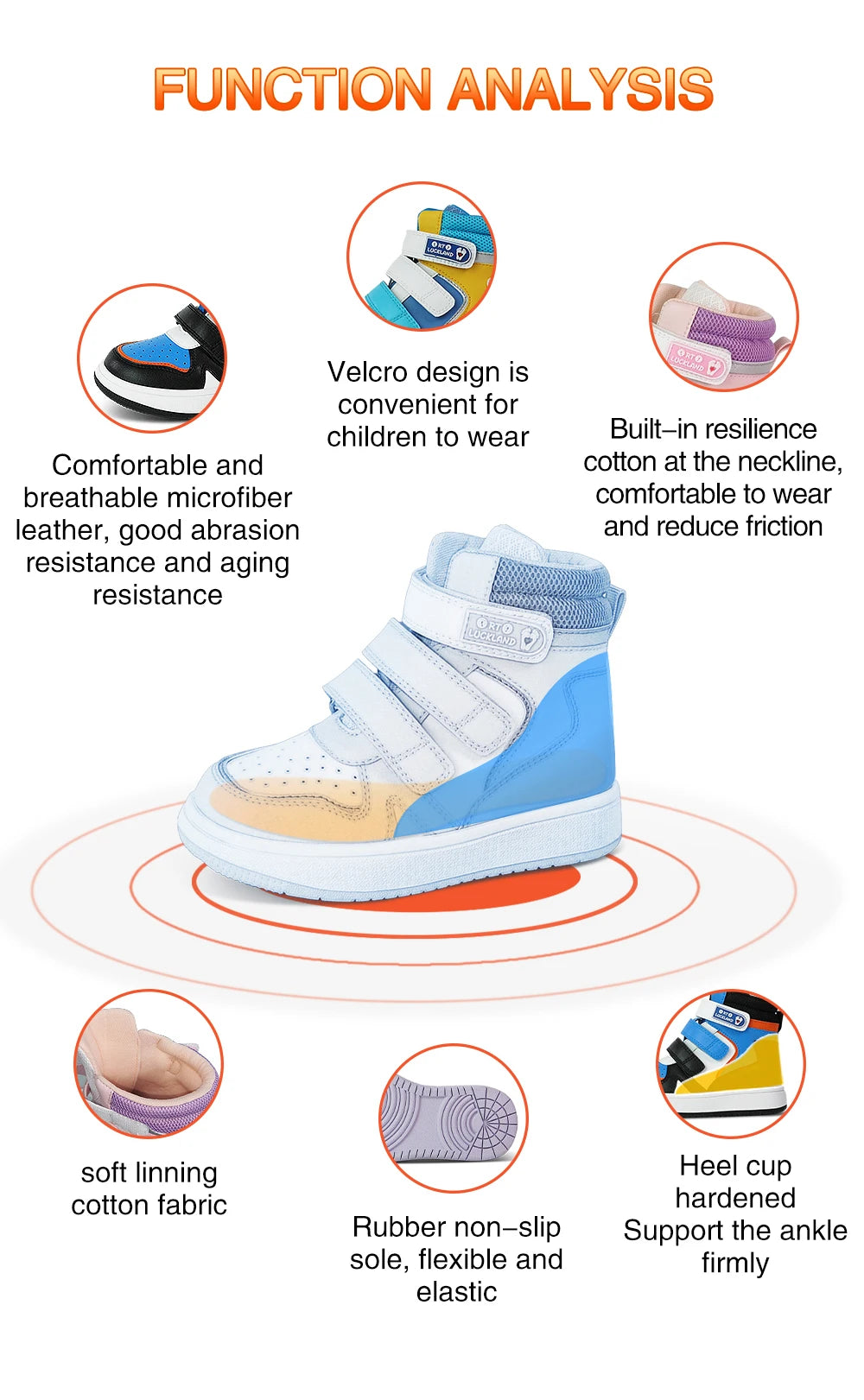 Ortoluckland Sporty Kids Orthopedic Sneakers ATHLEXES