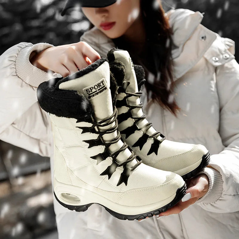 Thick Fur Winter Boots for Women - Non-Slip Waterproof ATHLEXES