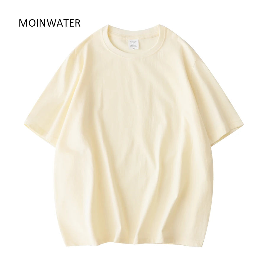 MOINWATER Women's Khaki Cotton Short Sleeve Tee for Summer ATHLEXES