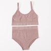 Women Seamless Bras Panties Set Sports Crop Top Briefs ATHLEXES