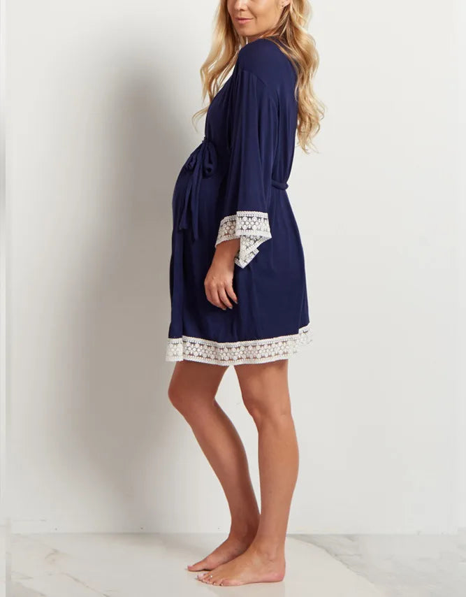 LuxeLounge Maternity Pajama Set ATHLEXES