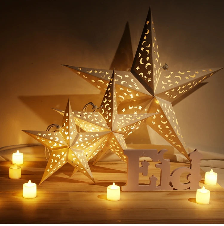 Eid Star Pendant: 30-75cm Festive Decor 2025 ATHLEXES