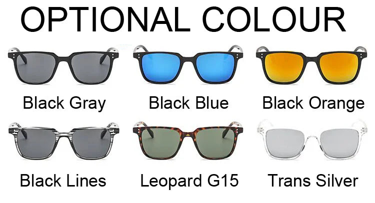 Retro Black Square Sunglasses for Men ATHLEXES