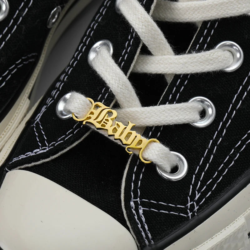 Personalized Stainless Steel Name Buckle for Sneakers ATHLEXES