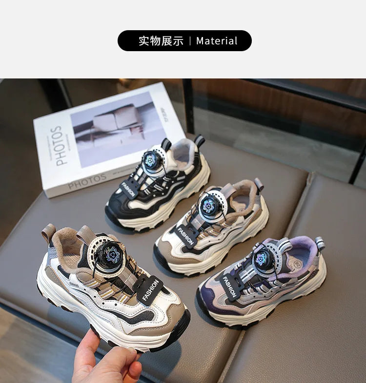 FleeceLined Kids Sneakers with NonSlip Sole ATHLEXES