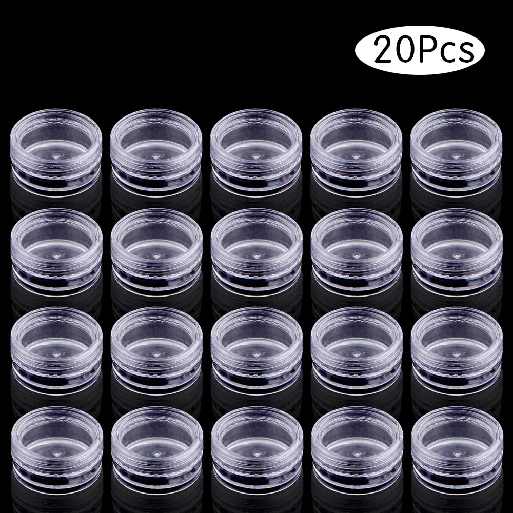 Premium Acrylic Makeup Storage Jars Set ATHLEXES