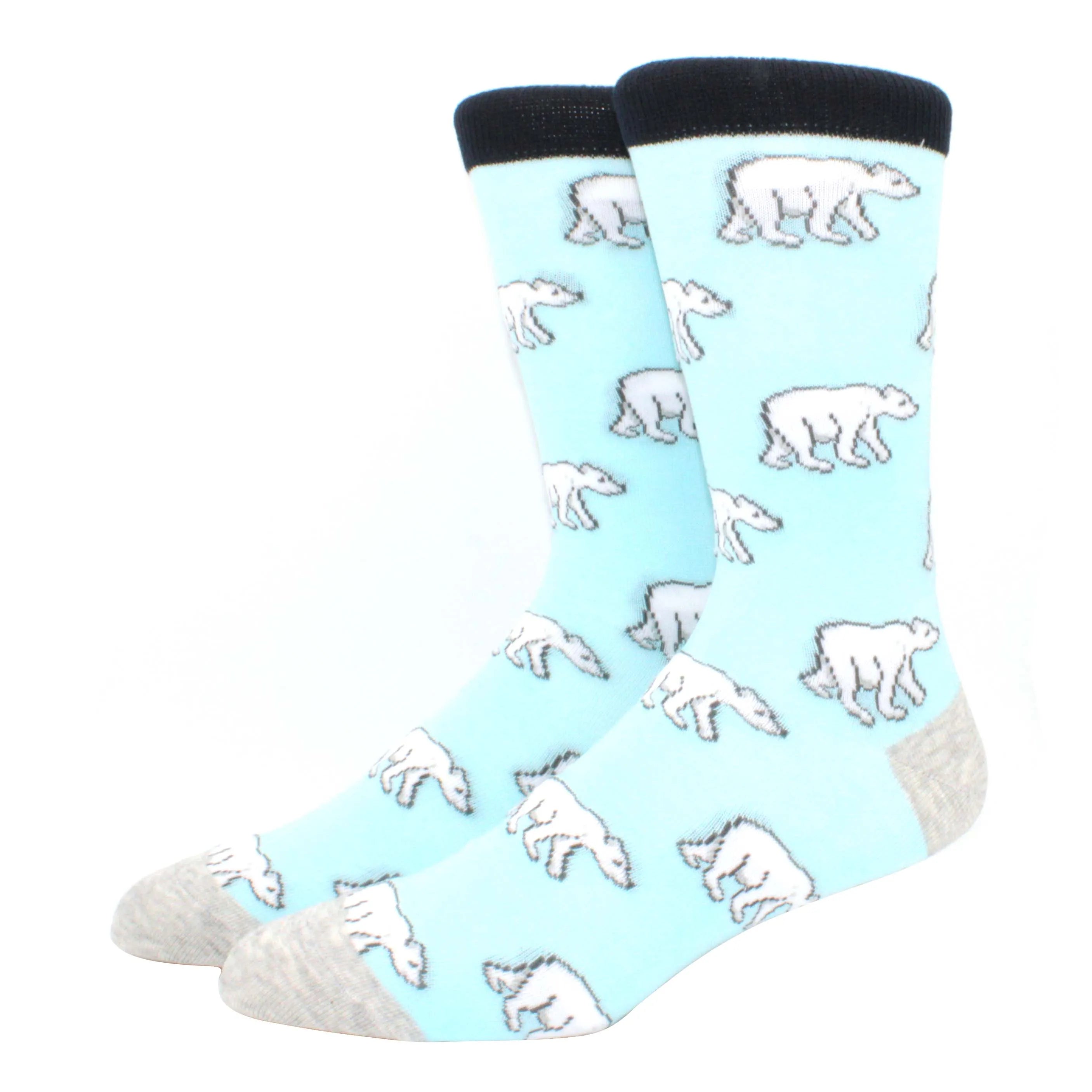 2024 Hiphop Funny Animal Dress Socks for Men - Flamingo & Penguin ATHLEXES