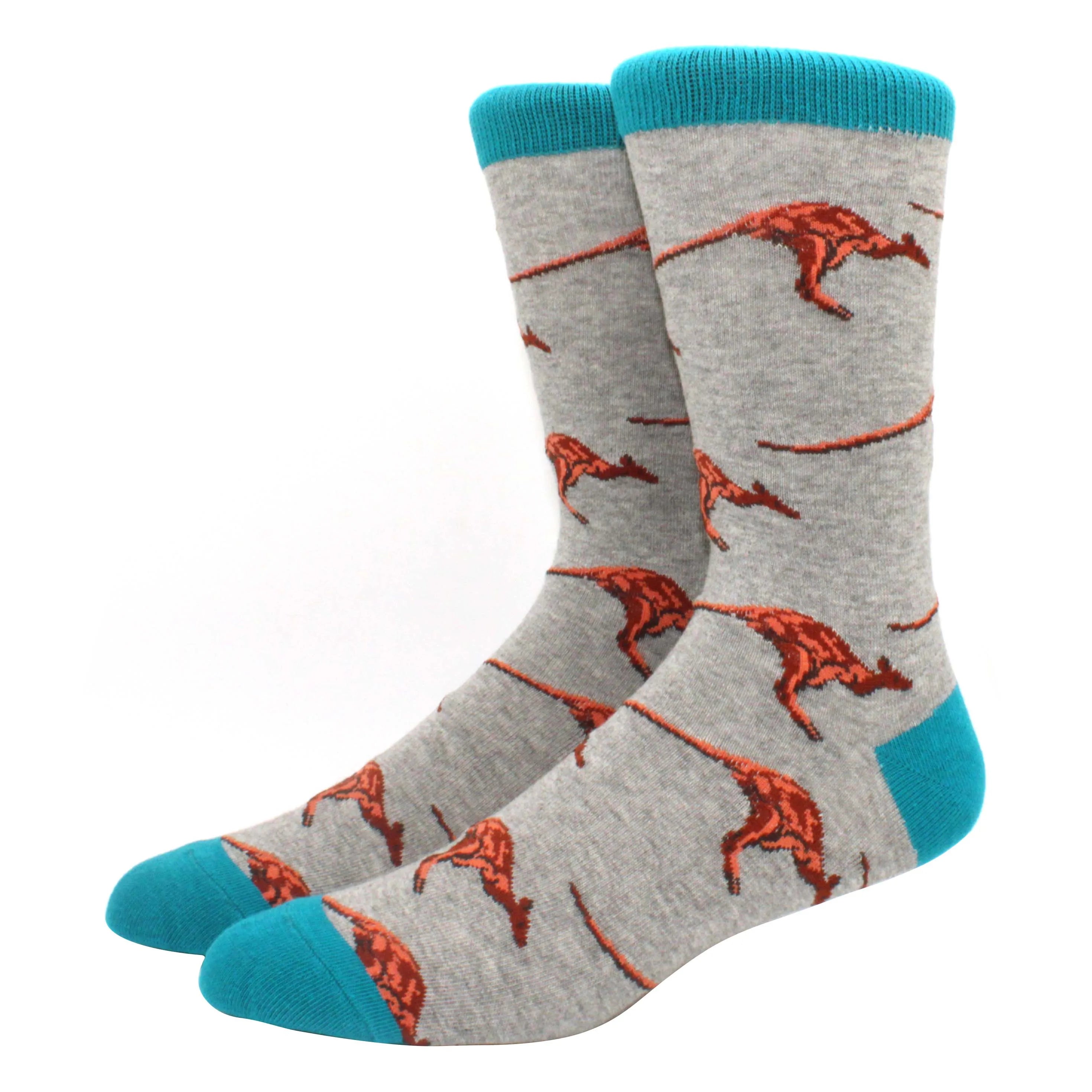 2024 Hiphop Funny Animal Dress Socks for Men - Flamingo & Penguin ATHLEXES