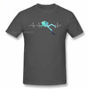 Scuba Diving Heartbeat Graphic T-Shirt ATHLEXES