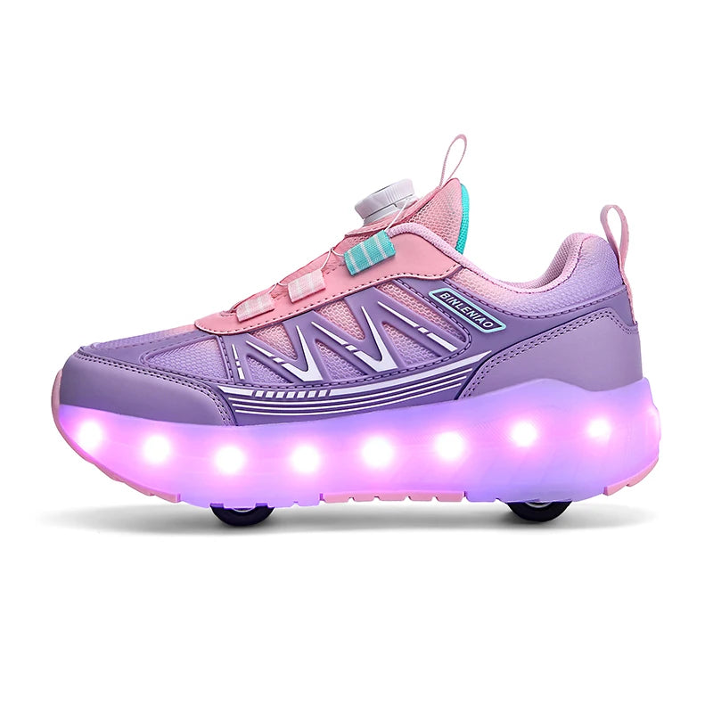 Adjustable LED Inline Roller Shoes for Kids ATHLEXES