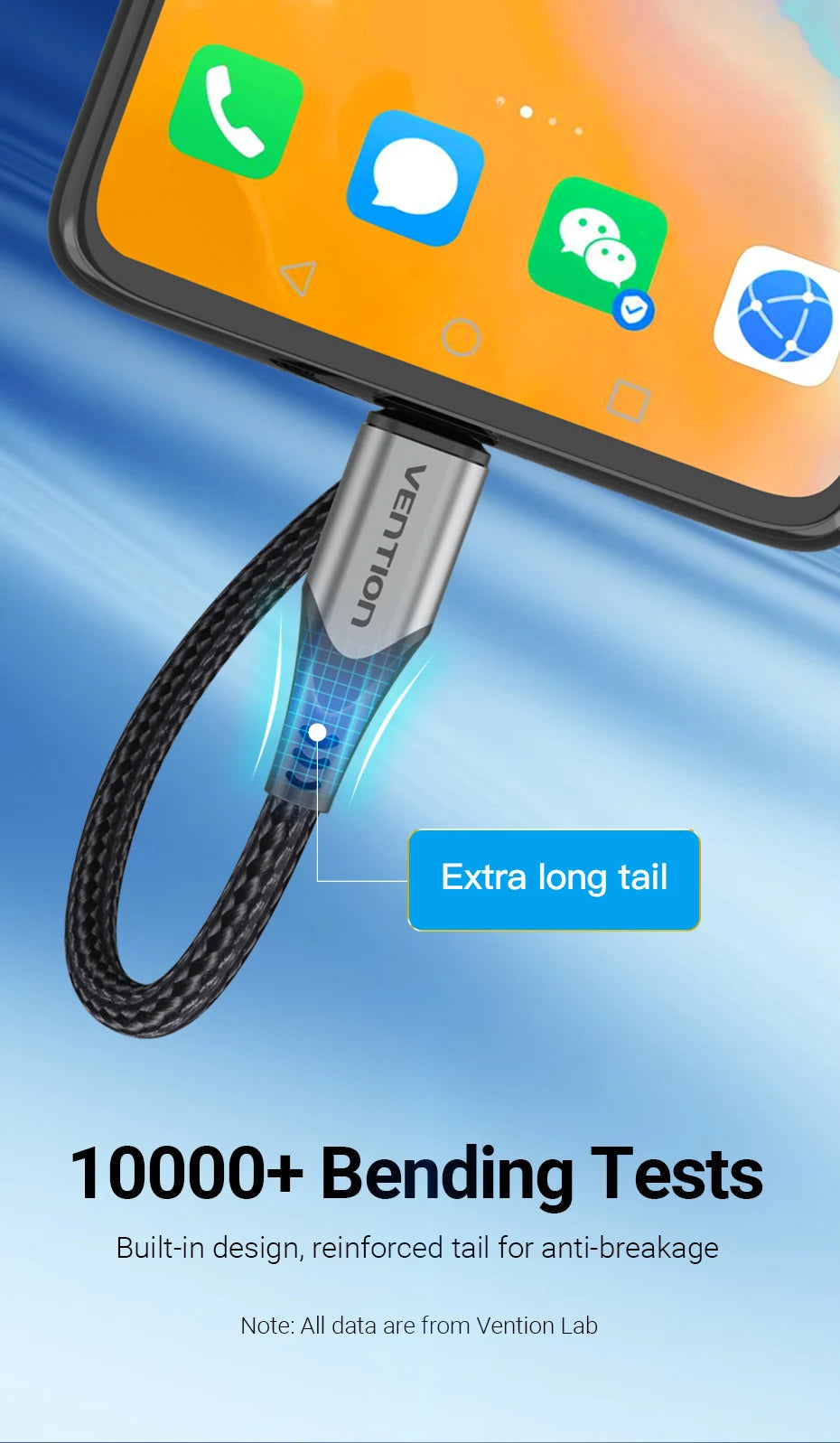 Vention 3A Magnetic USB Charge Cable for All Devices ATHLEXES