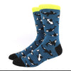 2024 Hiphop Funny Animal Dress Socks for Men - Flamingo & Penguin ATHLEXES