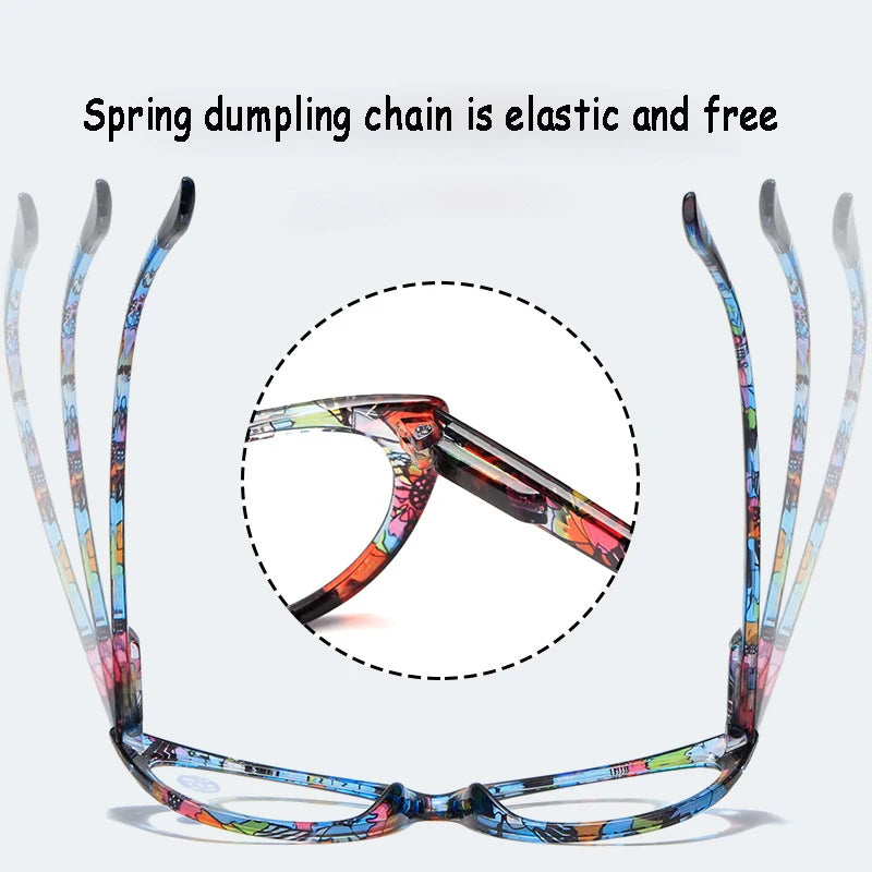 Seemfly Floral Clear Reading Glasses for Women ATHLEXES