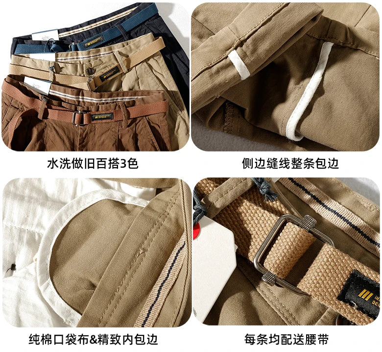 K2171 2024 Japanese Retro Loose Casual Pencil Pants for Men ATHLEXES