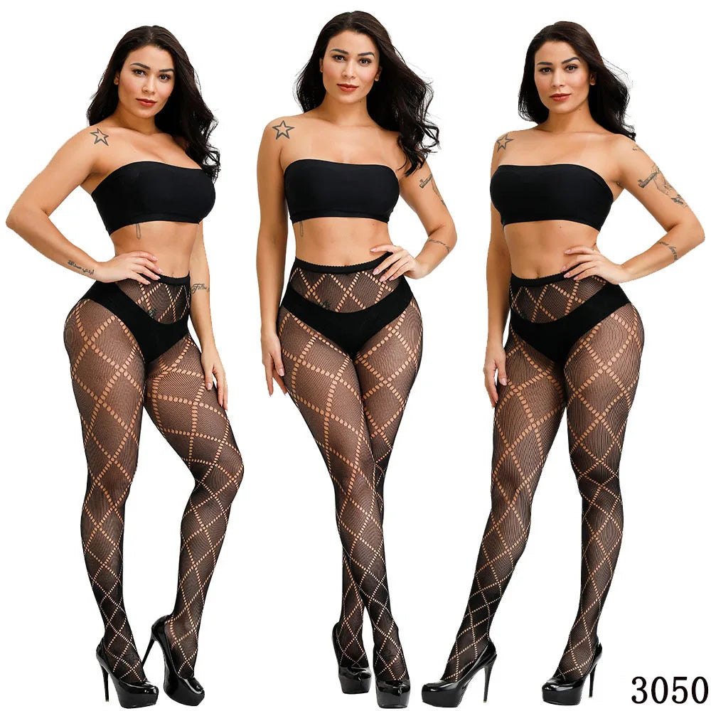 DOIAESKV Plus Size Women Bodystocking Sexy Lingerie Tights ATHLEXES